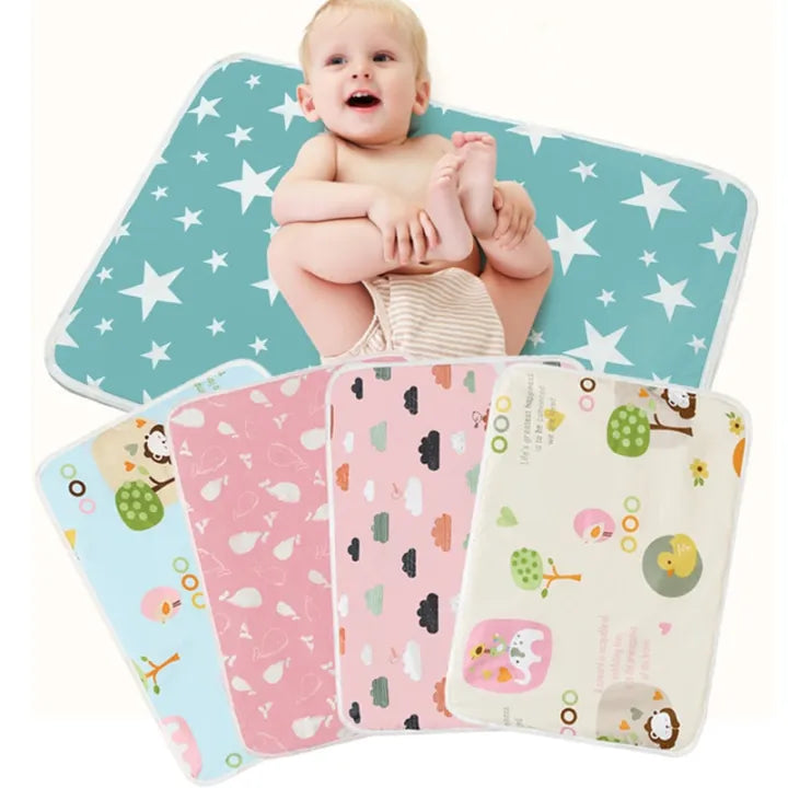 3 pcs baby waterproof changing mat
Baby bed protector Pakistan
Cotton baby changing sheet waterproof
Urineproof baby mattress protector
Newborn baby accessories Baby & Mommy Store