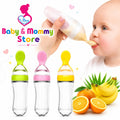 90ml Silicone Baby Spoon Feeder Bottle BPA Free Baby Food Squeeze Spoon Feeder for Rice Cereal Puree and Infant Feeding Pakistan
