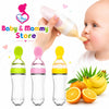 90ml Silicone Baby Spoon Feeder Bottle | Baby Food Squeeze Spoon Feeder for Rice Cereal & Puree | BPA-Free | Pakistan