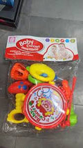 Baby Rattle Set 5 PCS Colorful BPA Free Teether and Shake Toys for Babies 3 to 12 Months Pakistan