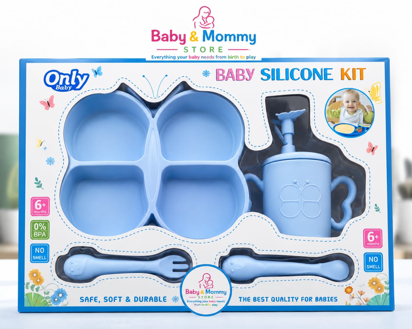 Baby Silicone Meal Set BPA-Free | Feeding Training Set | Baby & Mommy Store Pakistan