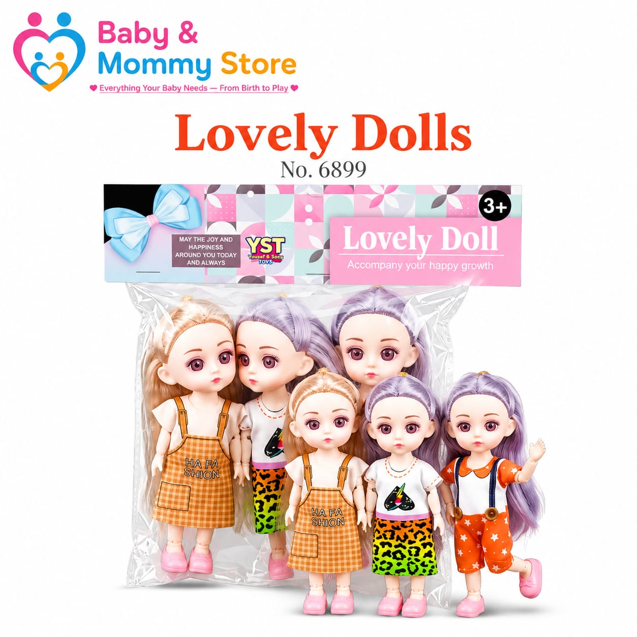 Bendable and flexible doll toy with poseable limbs for kids creative play