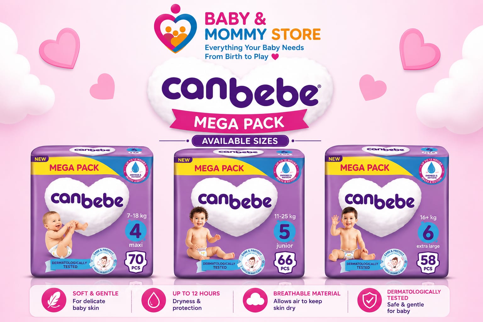 CANBABY DAIPER MEGA PACK