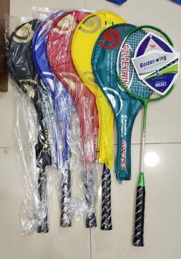 Carbon graphite badminton racket set for 2 players lightweight professional racquets