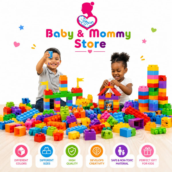 Building Blocks Toy for Kids (25/50/100/150/200 PCS) – Creative Educational Construction Blocks Set for Boys & Girls