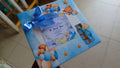 Customized baby birth announcement mithai boxes in Pakistan with printed designs, available in 250g, 500g, and 1kg sizes