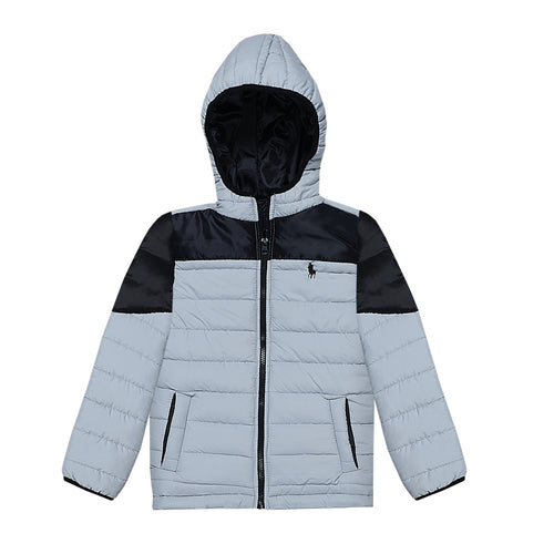 SILVER BLACK FULLSLEEVE WITH HOOD