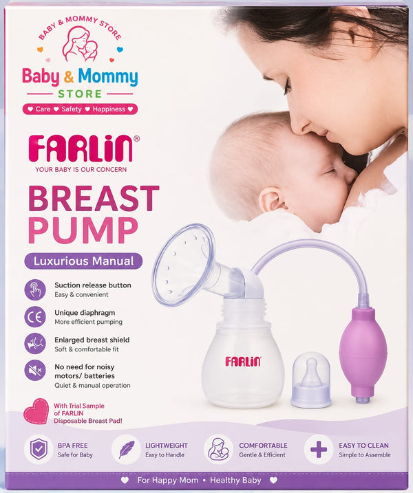 Farlin Luxurious Manual Breast Pump BF-640 | BPA-Free Breast Milk Pump for Mothers | Pakistan