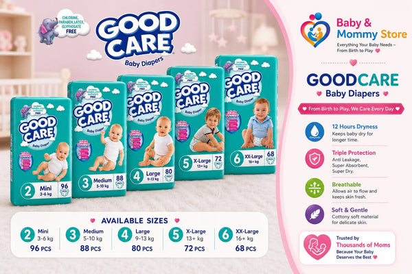 Good Care Baby Diaper MegaPack – Soft & Leak Protection | All Sizes