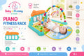 Huanger 3 in 1 Baby Activity Play Gym Piano Fitness Rack Mat with Musical Piano and Hanging Toys for Newborns Pakistan