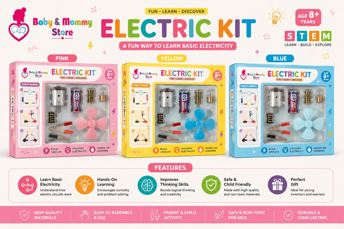K130 electric science kit with bulb and fan circuit components for kids STEM learning and school experiments