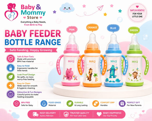 MAQ Imported Baby Feeding Bottle | BPA-Free Baby Feeder | Available in 60ml–330ml