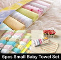 MiniMe Pack of 6 Soft Cotton Baby Face Towels Napkin Rumal Bath Towels for Newborn Babies Pakistan