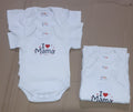 Pack of 3 Baby Bodysuits Full Sleeve Cotton Rompers White and Multi Color Rafias Collection Pakistan