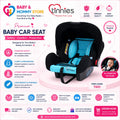 Tinnies Baby Carry Cot Soft Portable Newborn Carry Bed with Comfortable Padding Pakistan