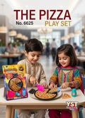 Toy pizza set for kids with slices and toppings for pretend play kitchen fun