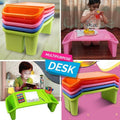 kids study table chair set plastic colorful learning desk for children