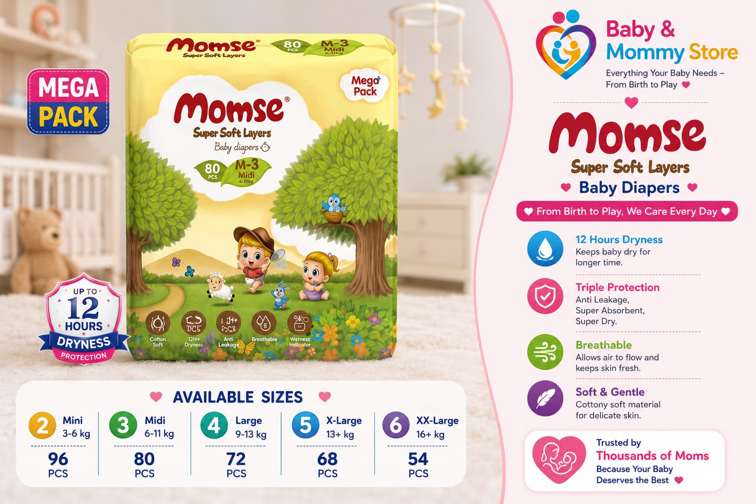 MOMSE DAIPER MEGA PACK