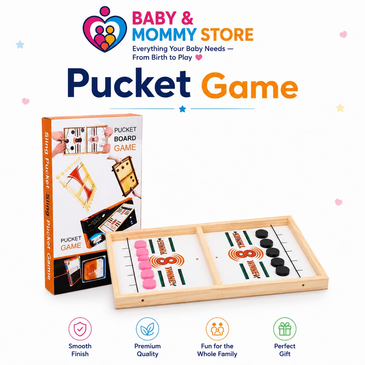 Pucket games wooden
