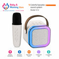 K12 Wireless Bluetooth Karaoke Speaker with Wireless Microphone LED Lights Rechargeable Portable Karaoke Machine Baby & Mommy Store Pakistan